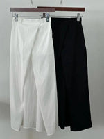 Loose Knee-Length A-Line Skirt Versatile Minimalist Design Commute High Waist Midi Pure Color Polyester Fiber Skirt WDM4