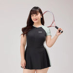New Swimsuit Women's One-piece Flat Corner Pants Long Conservative Fairy StyleSlimming One-piece Hot Spring Swimsuit