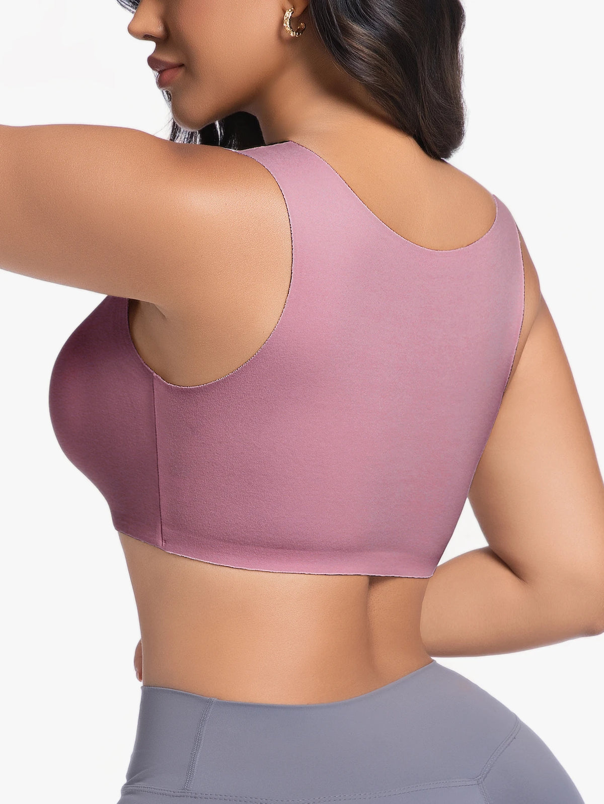 Women's 1 Pack Seamless Thermal Bra Tank Top Fleece-Lined Wireless Removable Pads Comfortable Daily Lingerie forFallWinterWarmth