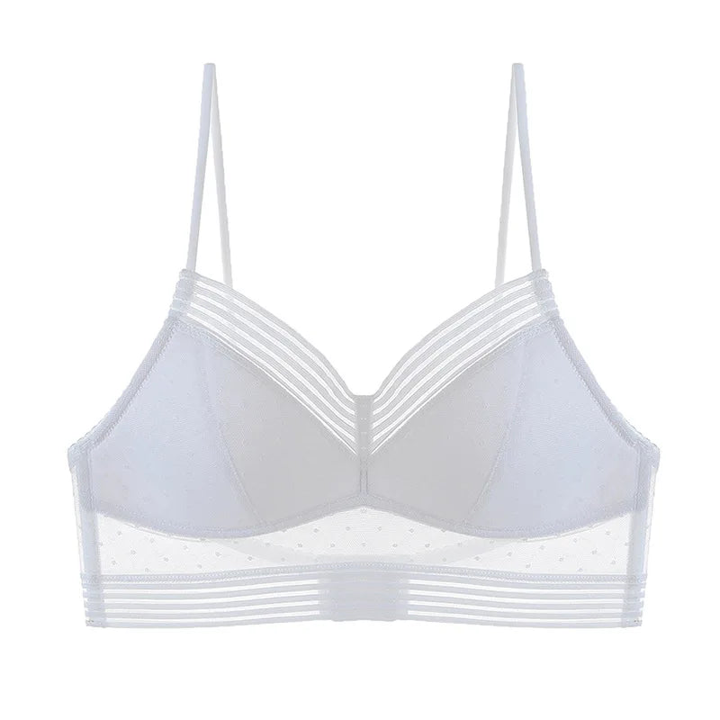 Sexy Backless Bra U-Shaped Beautiful Back Sling Underwear for Women Thin Section Seamless Brassiere Small Chest Gathered Bras