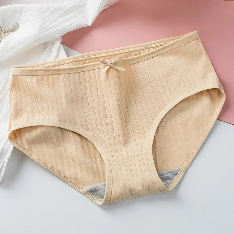 Cotton Panties Sexy Women Lingerie Women's Briefs Underpants Low Waist Panty Intimates Comfy Breathable Seamless Underwear