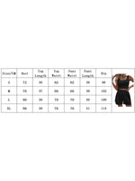 Women 2 Piece Sets Summer Fitness Short Sets Sleeveless Square Neck Crop Vest + Loose Shorts Casual Tracksuits
