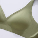 Women Wireless Leopard Seamless Bra Adjustable Non-Detachable Strap Removable Pad Intimates Skin-Friendly Underwear S-5XL