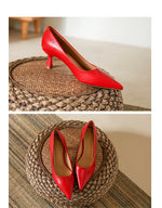 Patent Leather Fashion High Heels 2026Pointed Toe Pumps Elegant Woman Heeled Shoes Shallow Mouth Candy Colored Sexy Single Shoes