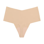 Ice Silk Women Panties Sexy Thong Briefs Yoga Seamless G String Quick Drying Underwear Simple Mid Waist Traceless Thin Sports