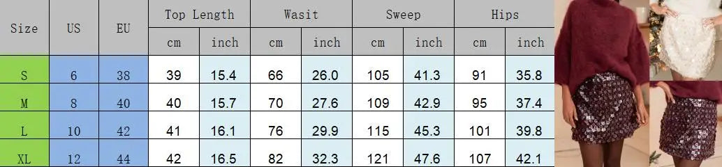 Women Shine Sparkly Sequin Skirt Fashion SequinedMini Skirts Clubwear Clothing Vintage High Waist Female Chic Lady Skirts