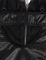 Plus Size 5XL Faux Leather Leotard Shiny Zipper Front Bodycon MiniLingerie Dress Sexy Costume Shiny Cocktail Party Dress