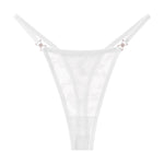 5pcs/pack Low Waist Sexy Women's G-String Underwear Floral Elegant Thongs Breathable Lingerie with Rhinestones Female Panties