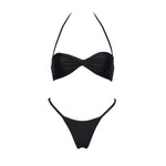 2026 2Pcs Sexy Women One Piece Swimsuit Female Push Up Swimwear BiquiniHigh Cut Monokini Solid Swim Suit Bathingsuit Beachwear