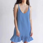 New Women's Strap Skirt Pure Cotton Sleepwear Breathable Loose Comfortable Soft Summer Strap Skirt Sweet and Cute Home Clothes