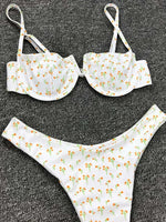 Underwired V-Bar Bikinis 2026 Polka Dot Bikini Women Swimsuit Female Swimwear Two Pieces Bikini Set Push Up Bathing Suit Swim