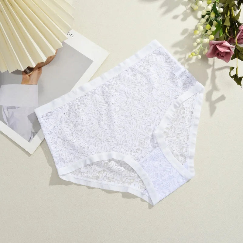New Women Sexy Panties Hollow Out Lace Floral Ladies Briefs Low Waist Solid Comfortable Hot Sale Female Underpants S-XXL