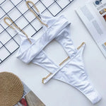 2025 Sexy Extreme String High Cut Female Swimwear One Piece Swimsuit Women Thong Monokini Bather Hollow Out Bathing Suit Swim