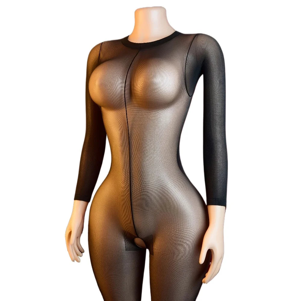 Open Crotchless Bodystocking for Sex Perspective Sexy Lingerie Sexiest Fishnet Bodysuit Erotic Outfit Teddy Full Body Stocking