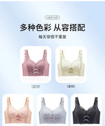 Womens Full Coverage Lace Push Up Bra Wireless Large Size Anti-sagging Underwear Female Lingerie 34 36 38 40 42 44 48 50 C D E