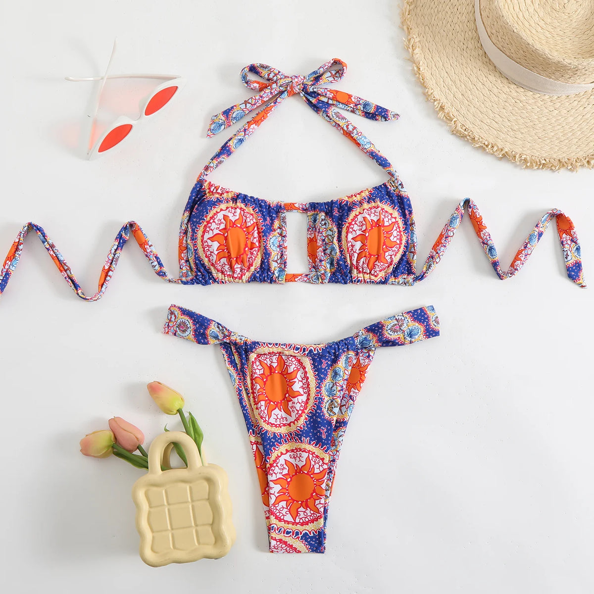 New Sexy Bikini Women's Swimsuit Micro Swimwear High Cut Bandeau Bikinis Sets Two Piece Bathing Suit Swimming for Beach Wear