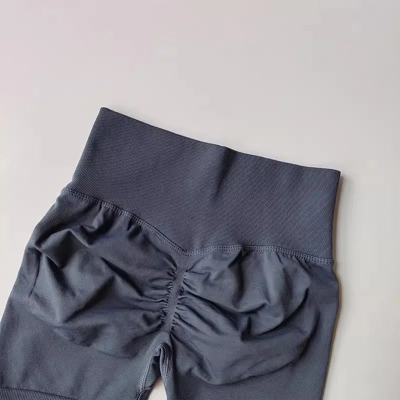 Women's High Waist Sports Shorts Peach Hip Lifting Waist Tightening Slimming Running Training Fitness Clothing