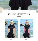 Split Swimsuit Women's Four Piece Sports Slimming Diving Beach Surfing Conservative Sun Protection Long Sleeved Swimsuit Set