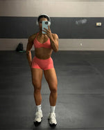 Strappy Sports Bra Seamless Women Clothes Halter Padded Yoga Bra Backless Gym Top Bras Fitness Scrunch Workout Yoga Tank Tops