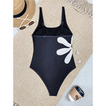 S - XL 2026 Flower Printed High Leg Cut Women Swimwear One Piece Swimsuit Female Monokini Padded Bather Bathing Suit Swim V8231