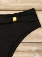 sexy push up bikinis sets two pieces solid high waist swimsuit bathing suit Swimwear Biquini conjunto de bikini tankini biquini