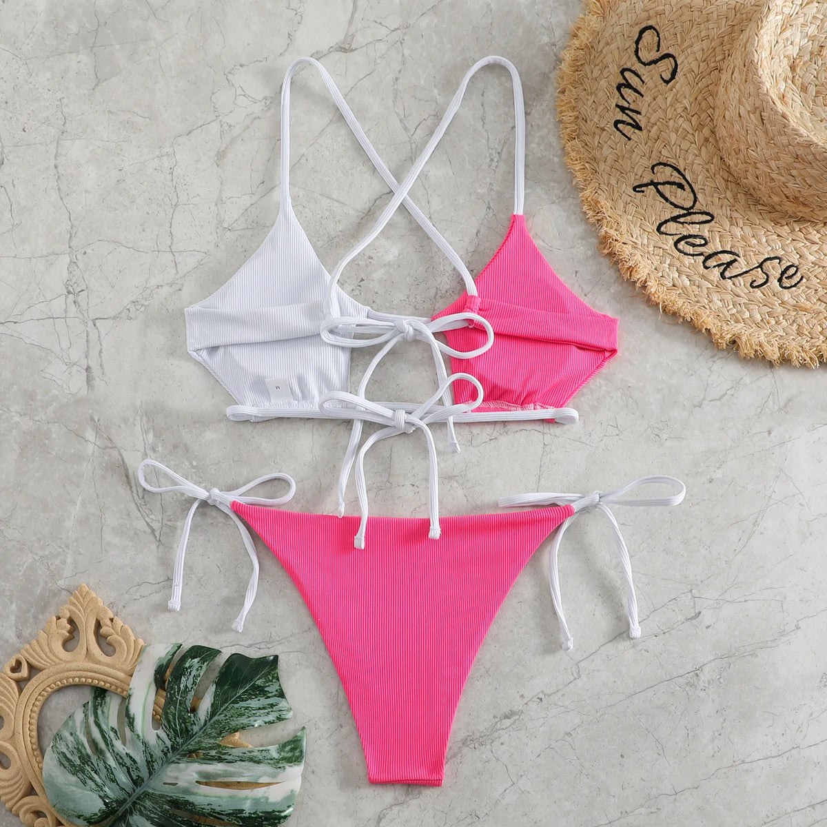 2025 String Bikini Women Brazilian Swimsuit Sexy Push Up Swimwear Female Bathers Bathing Swimming Suit Summer Beachwear