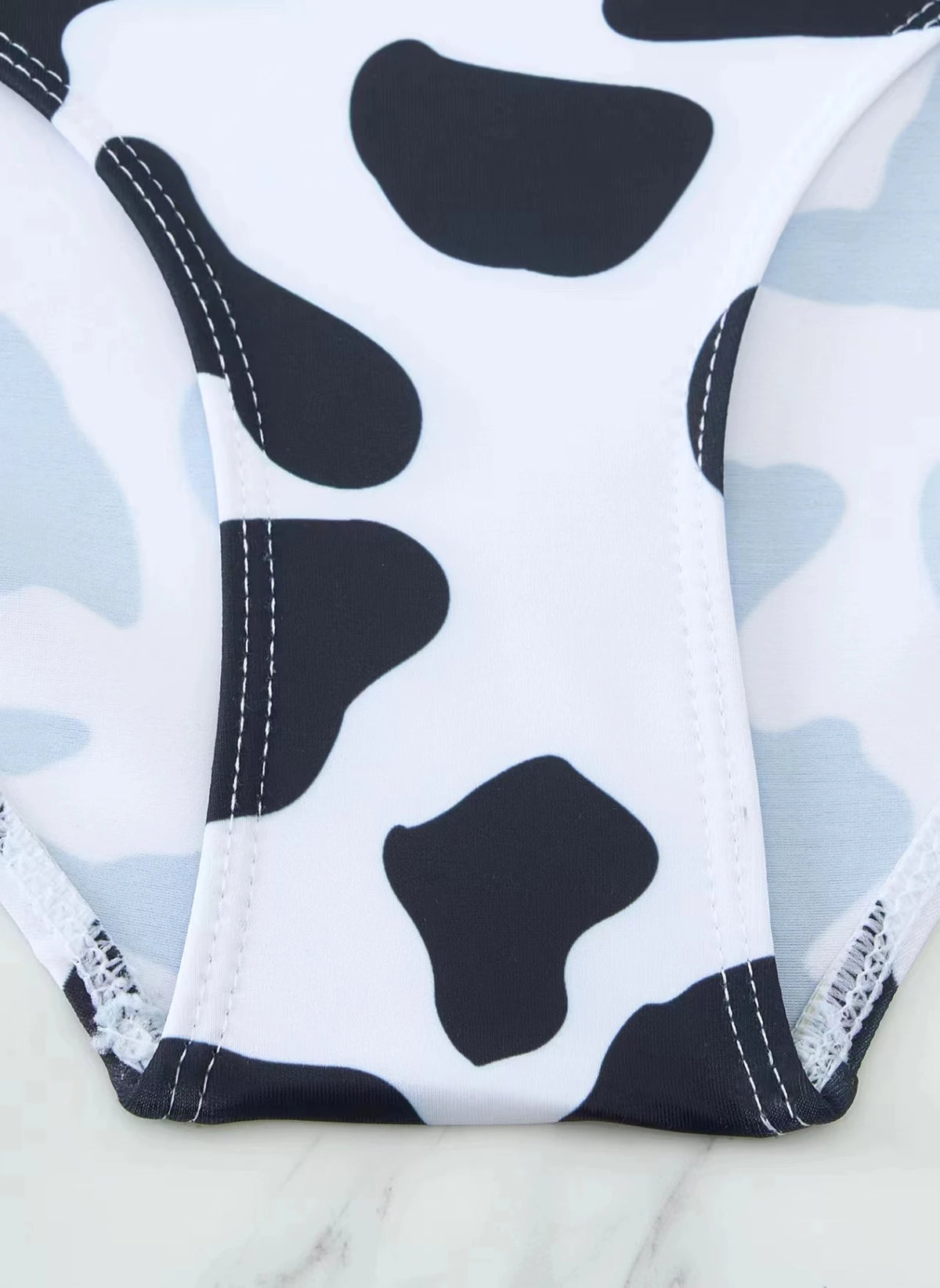 2024 New High Neck Bikinis Women Swimwear High Waist Swimsuit Cow Print Crop Top Halter Criss Cross Bikini Set Bating Suit Beach