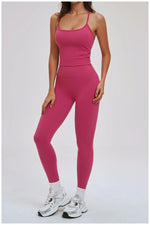 Yoga Short Sets Women Shockproof Slim Back Cross Sports Vest High Waist Leggings Fitness Suit Outdoor Gym Running Set Tracksuit
