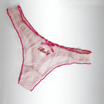 Lace G String Thin Mesh Sexy Girls Panties Women Briefs Thong Hollow Out Underwear Transparent Female Low Waist Lingerie