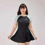 New Swimsuit Women's One-piece Flat Corner Pants Long Conservative Fairy StyleSlimming One-piece Hot Spring Swimsuit