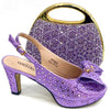 Doershow High Quality African Style Ladies Shoes And Bags Set Latest green Italian Shoes And Bag Set For PartyHA1-1