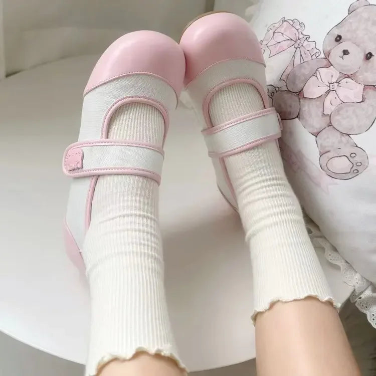 Small Cute Round Toe Flat Sole Shoes 2026 Spring and Summer Versatile Color Blocked Casual Simple Daily Not Tiring Women's Shoes