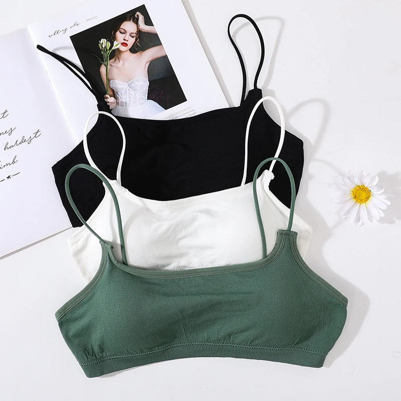Seamless Bra Tube Tops Women Sexy Underwear Low Back Square Neck Lingerie Backless Bandeau Sexy Removable Pads Tube Bras