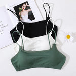 Seamless Bra Tube Tops Women Sexy Underwear Low Back Square Neck Lingerie Backless Bandeau Sexy Removable Pads Tube Bras