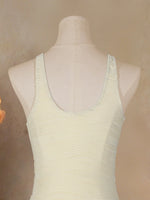 Vintage Dress One Piece Swimsuit 2026 Women Beige Punching Rope V Neck Tummy Control Swimwear Summer Bathing Suit Monokini