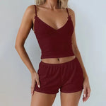 Summer New Women's Pajama Set with Bow Strap Shorts Casual Comfortable Soft Breathable Home Clothes Two Piece Set Y2K Hot