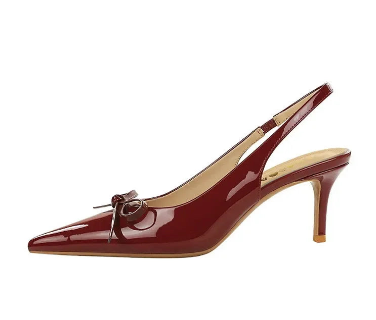 2026 Latest Light Luxury Style Women's Casual High Heel Sandals Summer Exquisite Pointed Shallow Mouth Fine Heel Modern Sandals