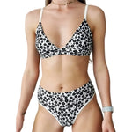 Women Floral Print Seamless Bra And Panties Set Low Waist Briefs Sexy Lingerie Set V-neck Sport Brassiere Female Underwear Set