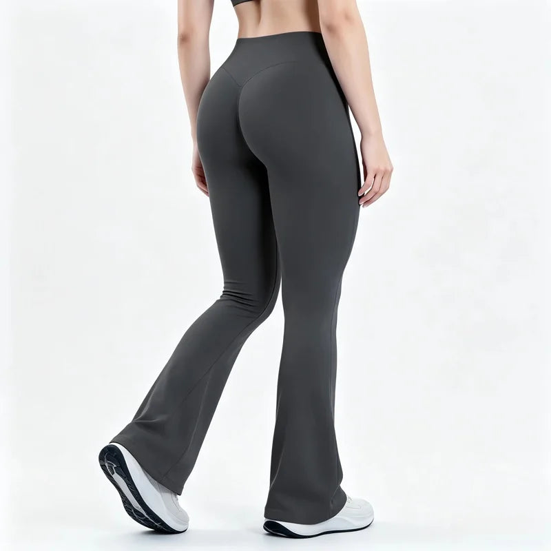 HISTELLO Impact Flares Leggings Seamless Yoga Flare Pants Women Sports Clothing Butt Lift Workout Sweatpants Gym Flared Trousers