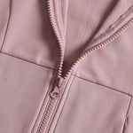 Women's Long-Sleeved Fleece Jacket Slimming Warm Coat for Yoga Pilates Fitness Running - Autumn Winter Sports Outerwear