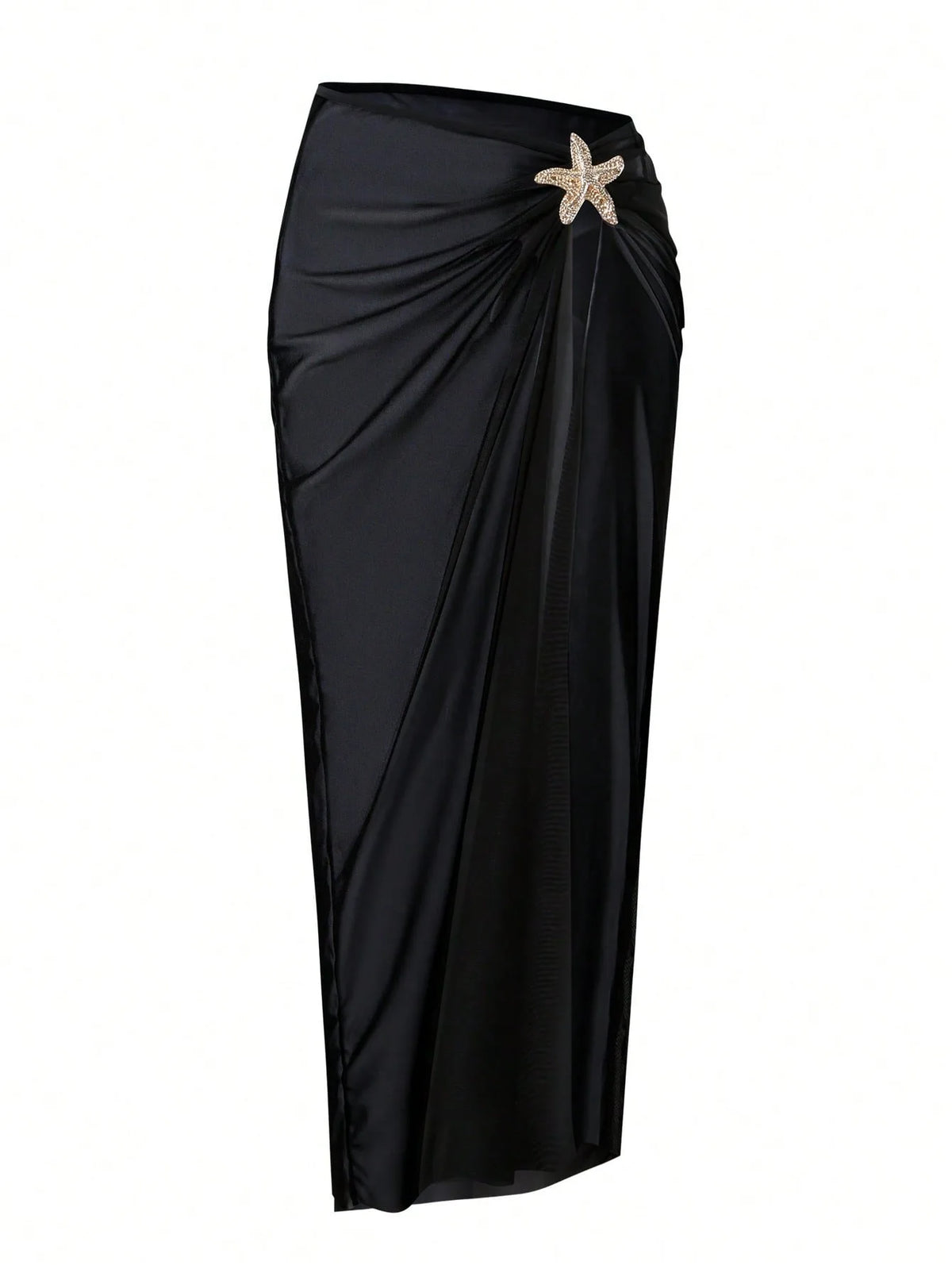 Vintage Black White Long Skirt Swimwear Sets Women Deep V Neck Starfish Hollow Out Bathing Suit Holiday One Piece Swimsuit 2026