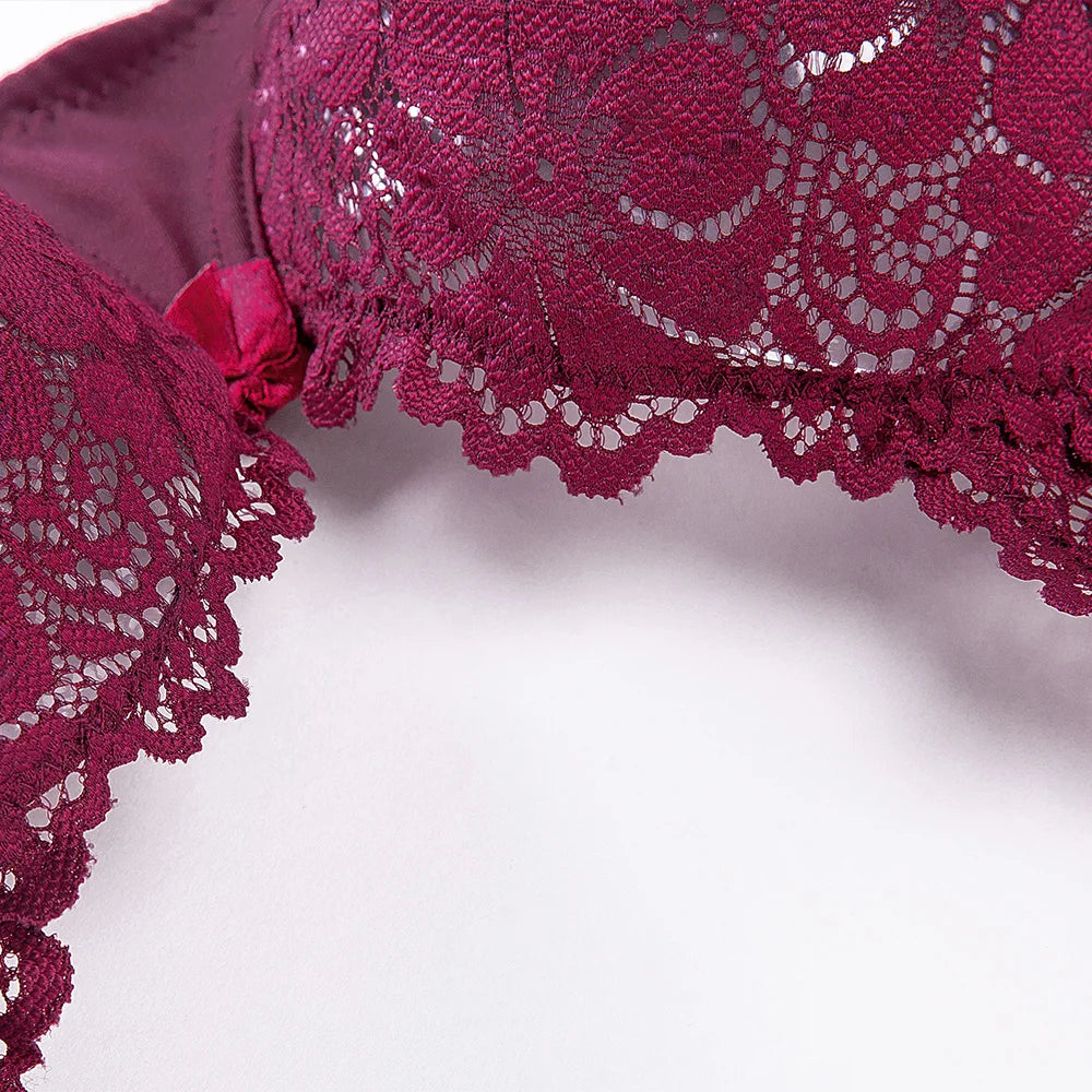 Fashion Bras For Womens Lingerie Lace Bra Underwire Plus Size Brassiere Sexy Underwear BH TopB C D DD E F Cup