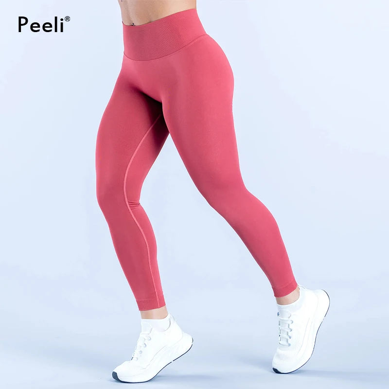 Defy Gym Leggings Woman Clothes Seamless Hip Butt Lifting Sports Yoga Pants Scrunch Squat Proof Activewear Booty Workout Tights