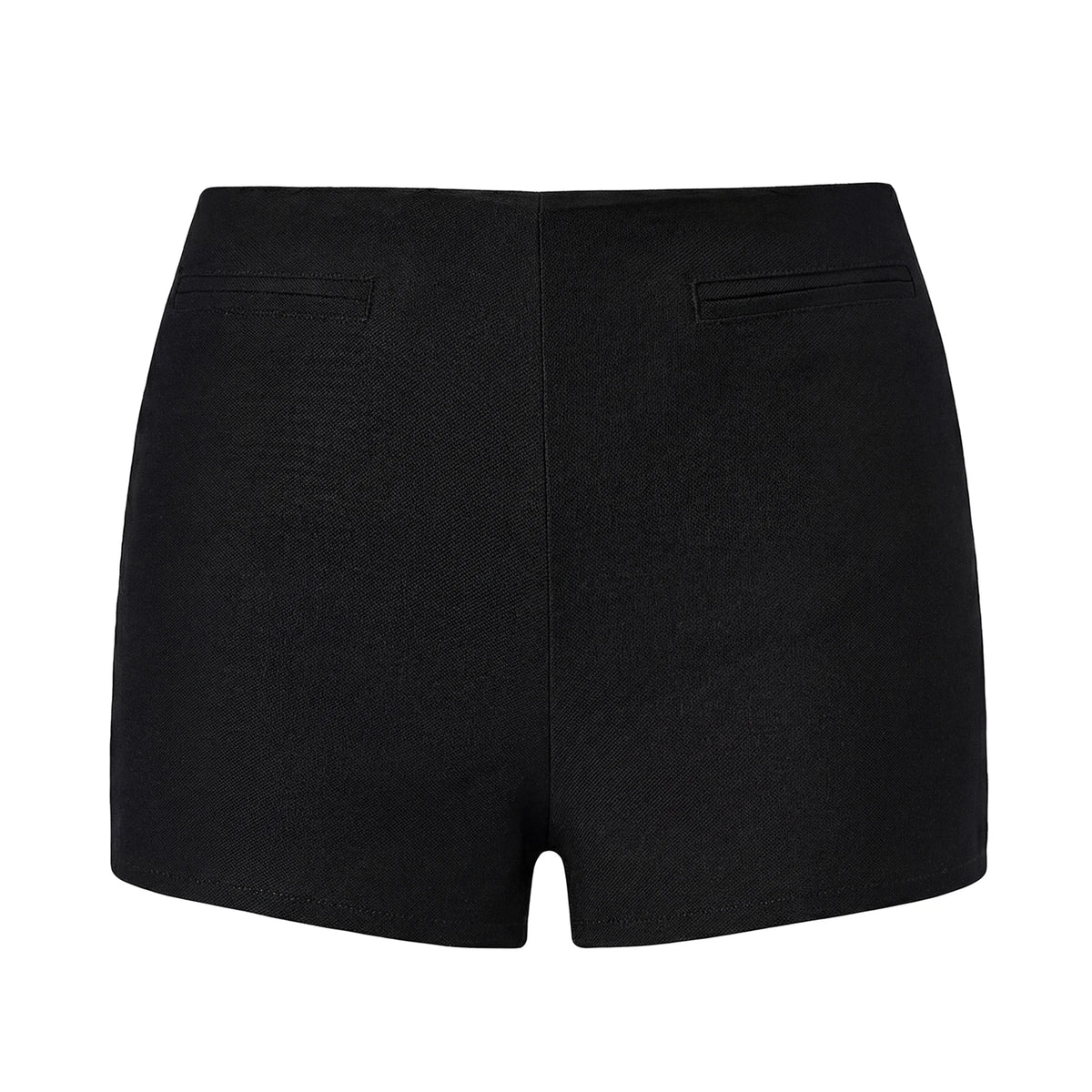 2026 Summer Women Shorts with Pockets Elegant Solid Color Low Rise Slim Fit Mini Shorts for Beach Daily Wear