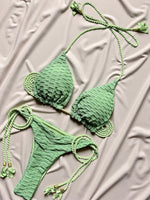 2026 new sexy bikini set with braided straps and split swimsuit 2-piece beach swimsuit