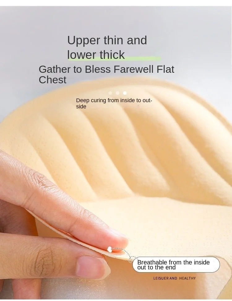 Summer Ice Silk No Trace Strapless Underwear Women Small Chest Gathering Non-slip Not Drop Breast Invisible Bra Cover Wipe Chest