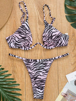 Sexy Push Up Underwired V-bar Bikini Women Swimsuit Female Swimwear Two-pieces Bikini set Micro Thong Bathing Suit Swim Lady