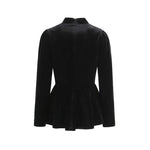 French-style Elegant Stand-up Collar Tie-waist Slim-fit Pleated Long-sleeve Shirt For Women With Waist Lace Cake Skirt QXS5