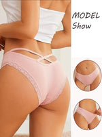 3Pcs Women Cotton Panties Seamless Hollow Sexy Design Unique Low Waist Women Panty Breathable Girl Underwear Soft Lingerie S-XL