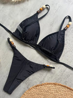 2026 Summer Sexy Bikini Set Women Swimwear Chic Bead Sling Bra Thong Swimsuit Micro Bikini Fashion Brazilian Beach Bathing Suit